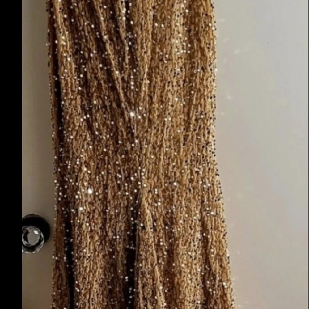 Sparkling Gold Sequin Dress